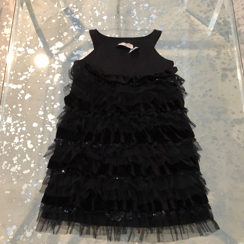Monna Lisa girls S 4 sleeveless fancy black dress